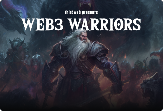 Screenshot of Web3 Warriors template