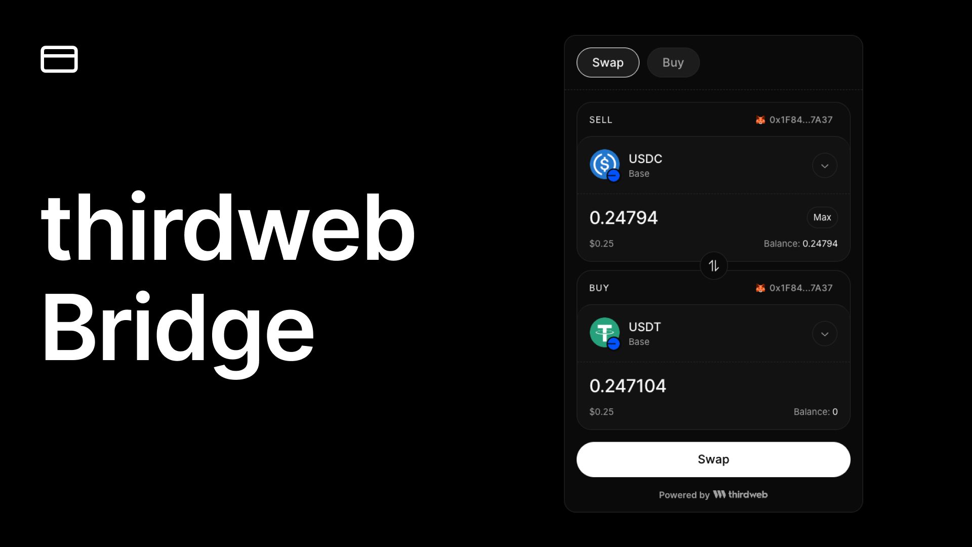 Swap BNB to AVAX cross-chain from BNB Smart Chain to Avalanche C-Chain