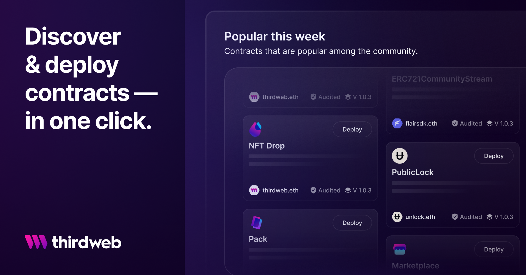 List of smart contracts for EVM Developers