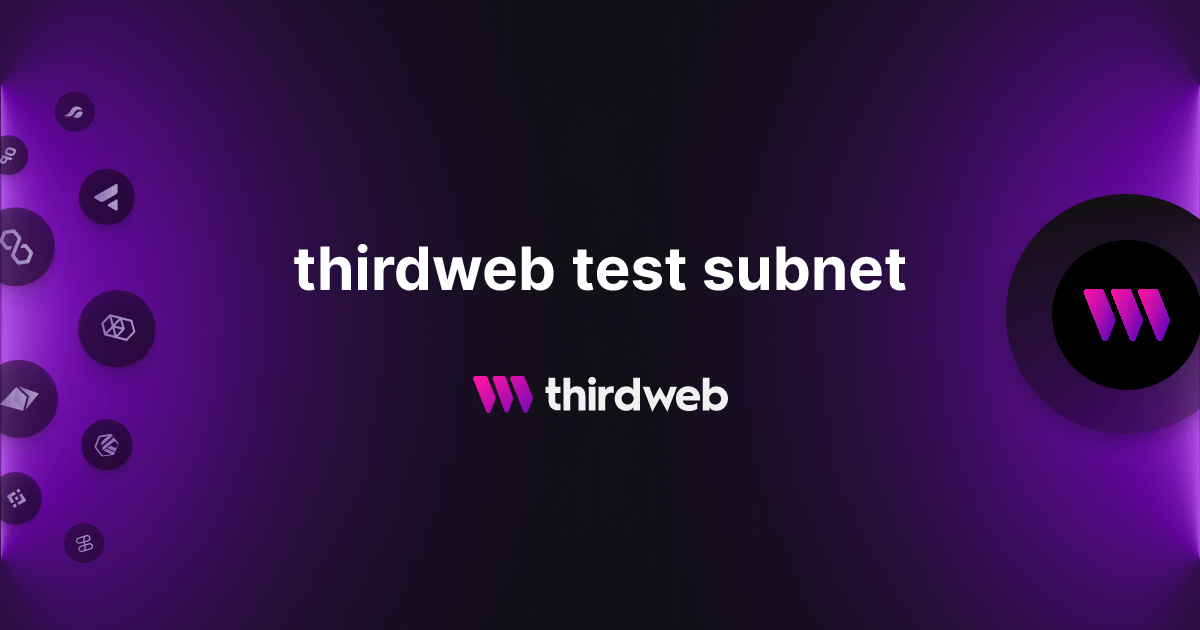 thirdweb test subnet